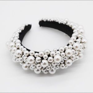 Pearl cluster headbands
